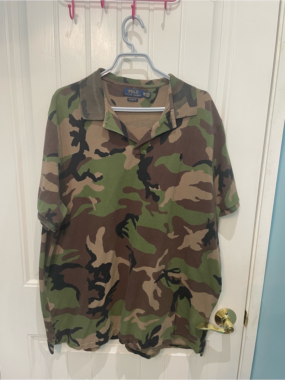 Polo by Ralph Lauren Camouflage Short-Sleeve Polo - Green/Brown/Black